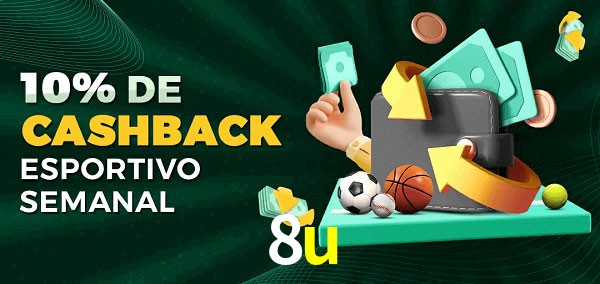 10% de bônus de cashback na 8u